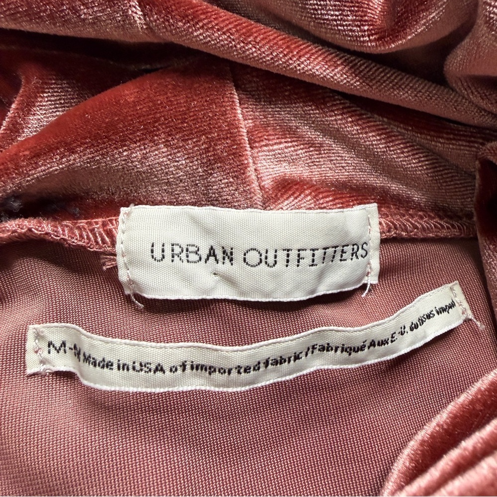 Urban Outfitters Velour Turtleneck Dress Batwing Sleeve Size M - Picture 6 of 7